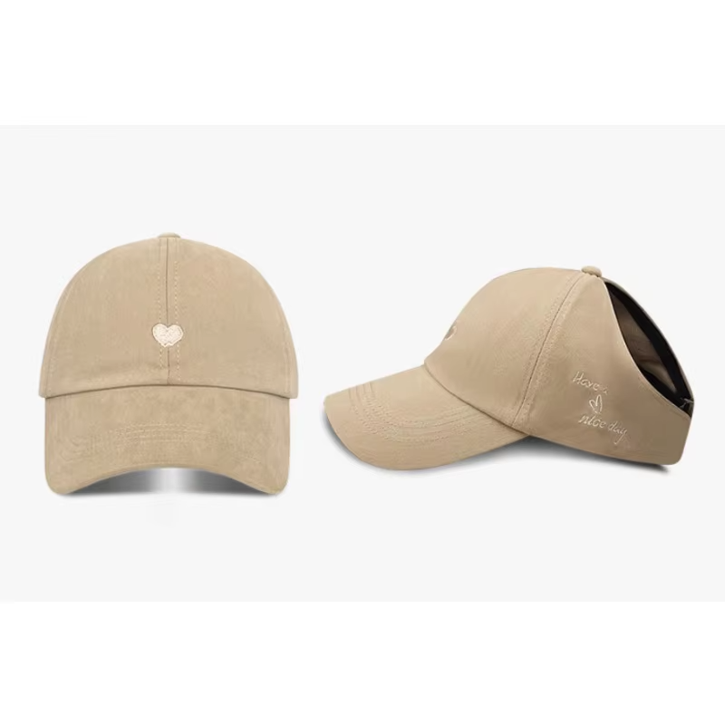 Summer Baseball Cap Breathable Women High Ponytail Outdoor Sport Cap Sunshade Anti-UV Adjustable Travel Beach Empty Top Hat